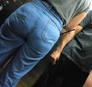 Big a$$ milf in Elevator