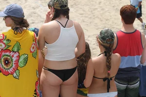 Florida beach and bikini girls