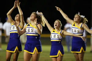 Candid cheerleaders