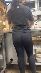 (OC) coworker loves to show her panties with her leggings
