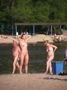 Nude beach and topless girls