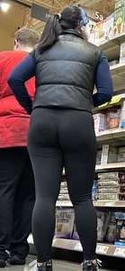 Tight booty Asian chic in black‼️