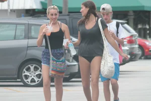 Candid Florida beach and bikini girls