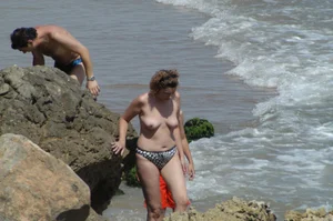 Sexy mature girls on Vilanova topless beach