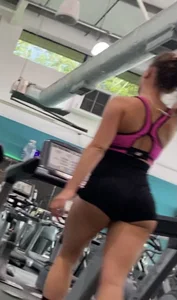 TEEN IN SHORTS WITH CHEEKS OUT! MY BEST GYM SHOTS TO THIS DAY