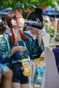 Water Festival girls in Thailand