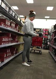 Oklahoma milf in grey leggings shopping at Target