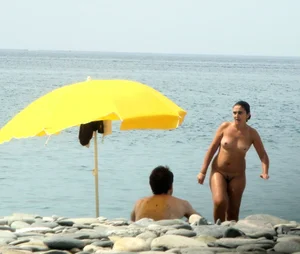 Nude beach and topless girls