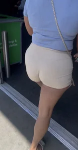 Ghetto Booty in Shorts At Wally