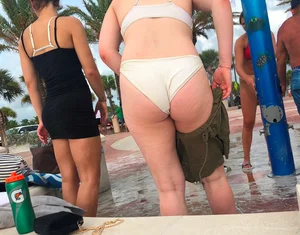 Beach shower hotties