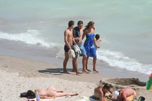 Continesti nude beach girls in Romania