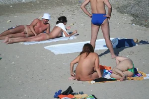Continesti nude beach girls in Romania