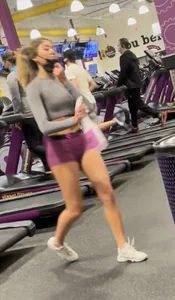Pink boxers at gym