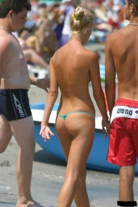 Sexy candid topless and nude beach girls
