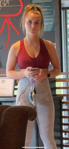 Tight bubble butt fitness babe busts me
