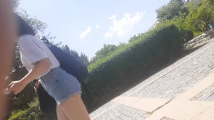 Sexy legs closeups on the street