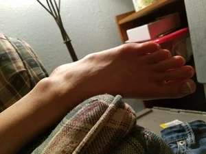 Feet of sleeping (or just chilling) girls