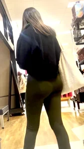 Beautiful Brunette Leggings with a PERFECT Ass