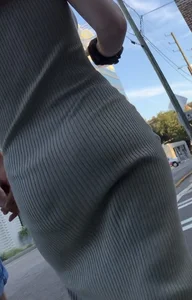 PAWG in a See-Through Dress