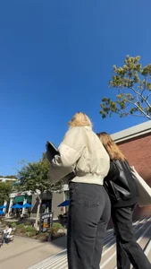Beautiful fit Blonde in tight black jeans and visible panty Line *Busted* (Not OC)