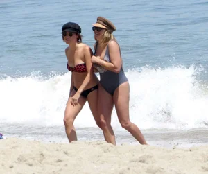 Ashley Tisdale in bikini on the beach in Malibu