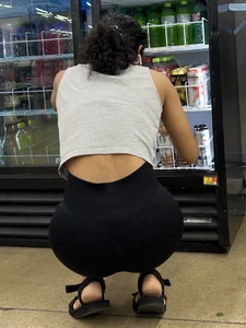Fit South Indian squatting and shopping (oc)