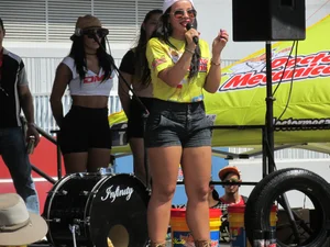 On the stage