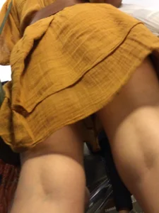 Hot Legs Low Angle Closeups - Hot Candid Girl in a Dress