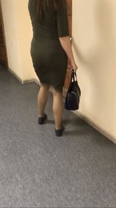 Enormous ass of a college student wearing a dress