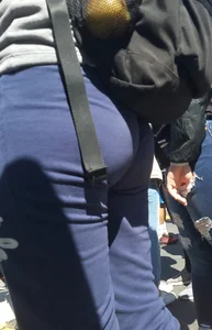 Candid Ass Street Closeup