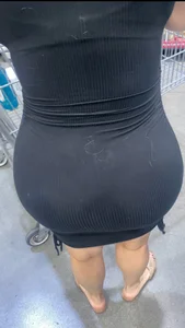 Sexy BBL Latina in tight dress VTL