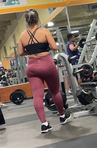 Juicy Big Hips and Tits in Red — Gym Hottie