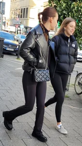 Hot girls in leggings on the street creepshot