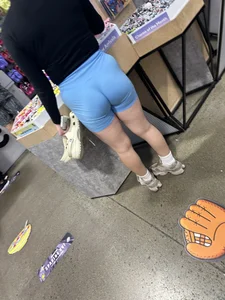 FIT BLUE BIKER SHORTS LATINA 🩵 [ OC ]