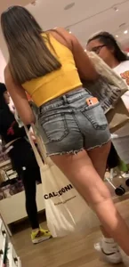 Slimthick teen in Shorts