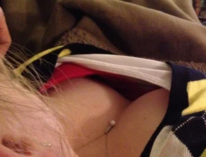 Downblouse Creepshot of Nice Candid Breast