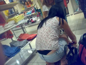 Huge collection of whale tails, ass cracks and panty peeks in public