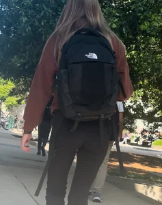 College Pawg Walking in Lulu + Slim Extra showing Cameltoe in Flares