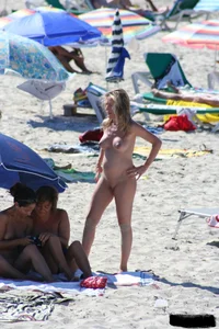 Bunch of sexy ladies on a nude beach