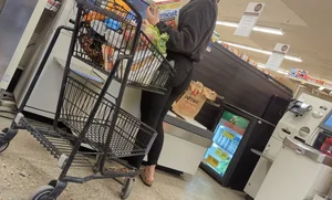 Phat ass at self checkout  / Not OC