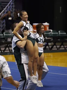 Candid cheerleaders