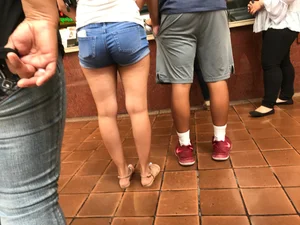 Nice tight jean shorts