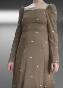 Mature milf in a dress with saggy tits creespshot