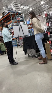Hot girl at Costco in skin tight jeans with a great ass
