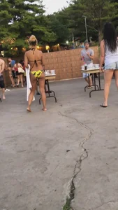 Party babes in bikinis and swimmsuits