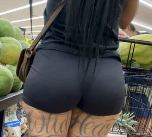 Big Booty Latina in Spandex Shorts [OC] *CHEEKS OUT*