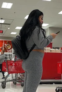 Luscious Latina Bubble Butt in Grey