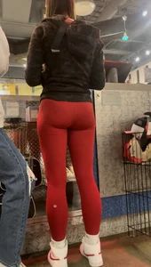 College pawg friend in sexy red Lulus