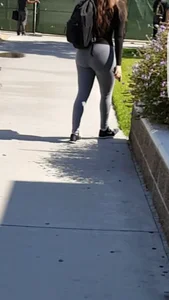 Legs and Booty in Yoga Pants Street Candid