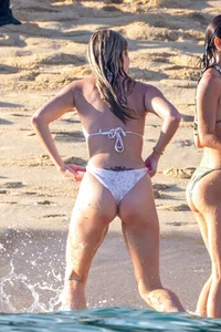 Josie Canseco in a bikini on the beach with some sexy friends in Cabo San Lucas
